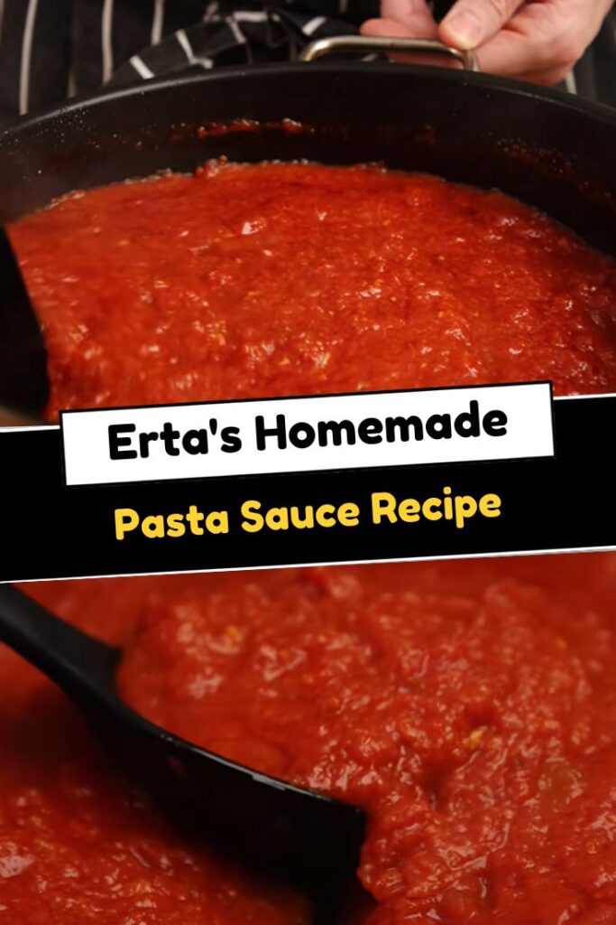 Erta's Homemade Pasta Sauce Recipe