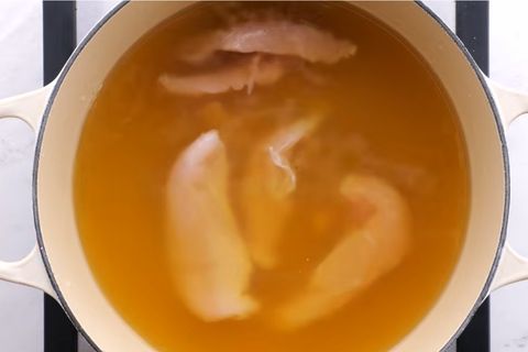 Poach Chicken in Savory Broth