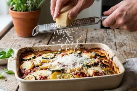 Top with Parmesan and Bake