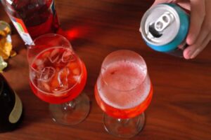 Top with Soda Water and Garnish