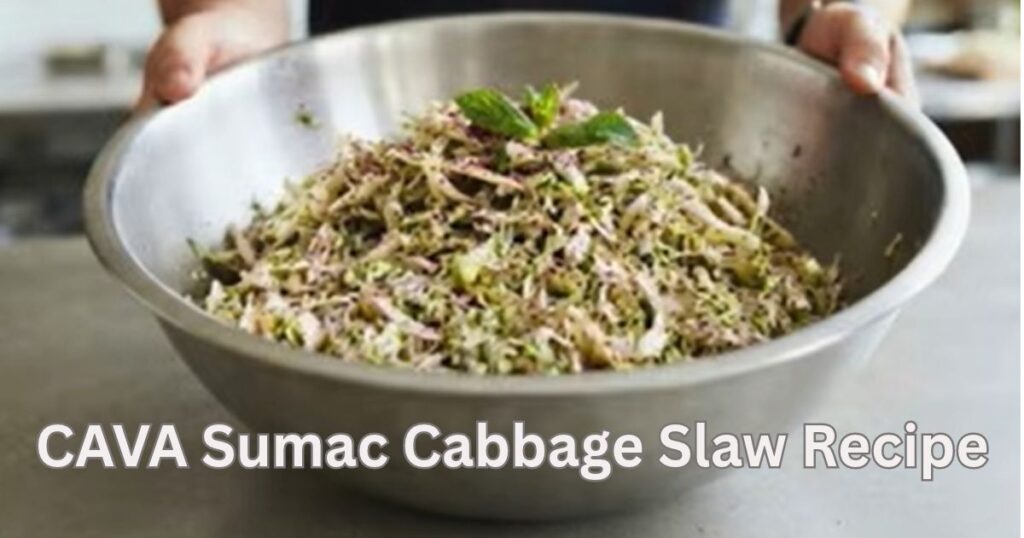 CAVA Sumac Cabbage Slaw Recipe