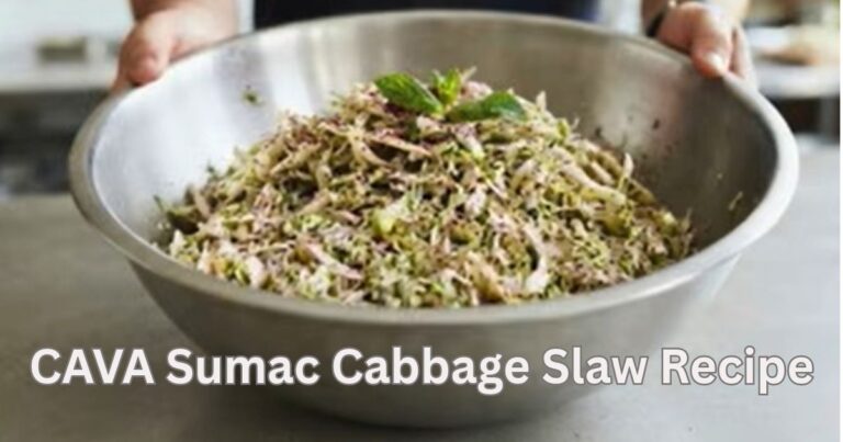 CAVA Sumac Cabbage Slaw Recipe