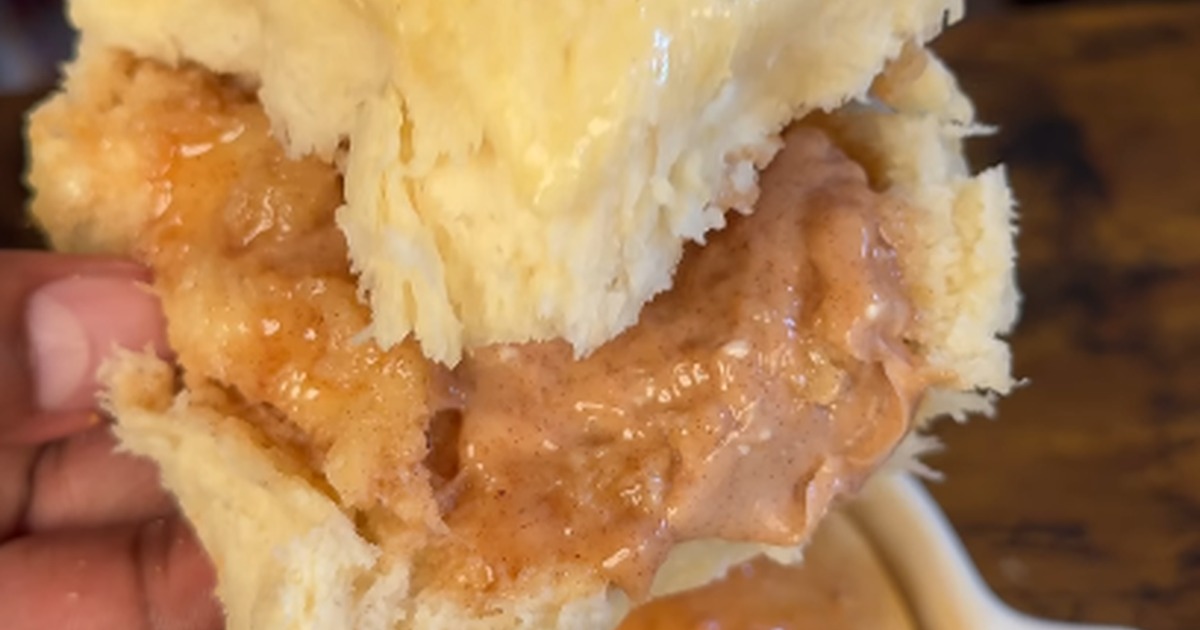 Warm golden copycat Texas Roadhouse rolls with melting whipped cinnamon butter