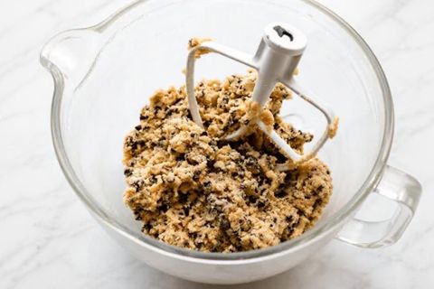 mix the chewy cookies dough