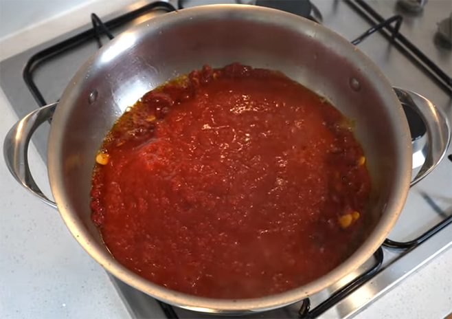 Add Crushed or Diced Tomatoes