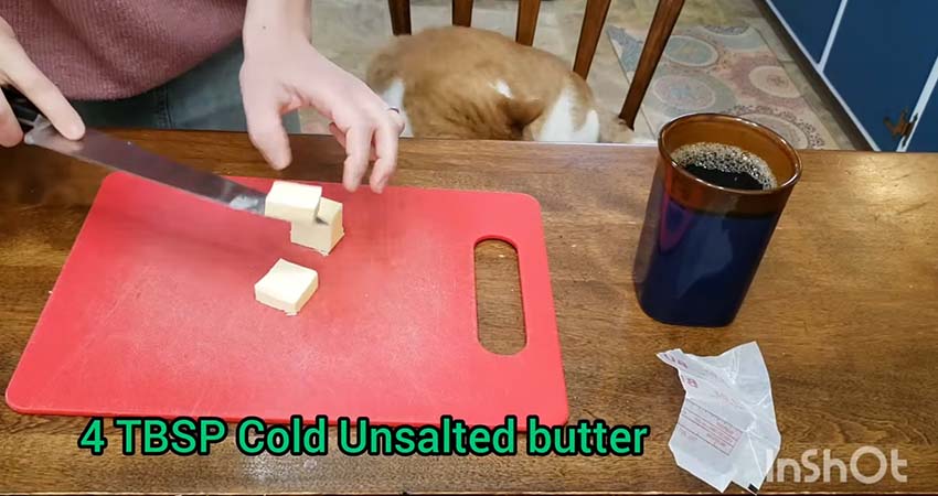Cutting-the-unsalted-butter