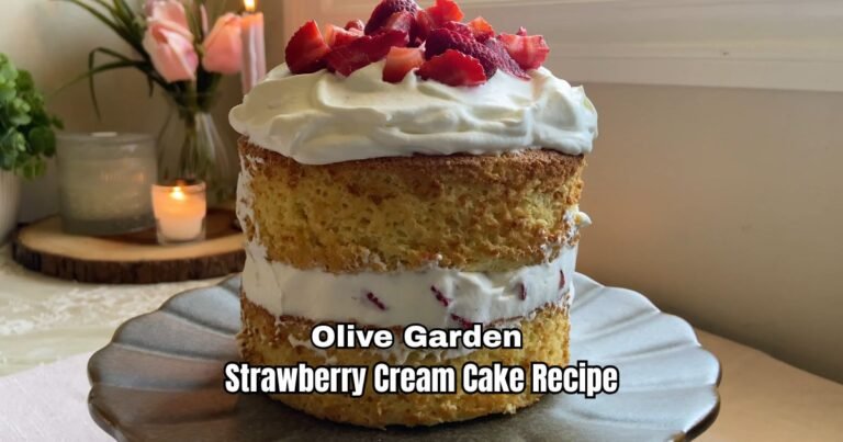 Olive Garden Strawberry Cream Cake Recipe