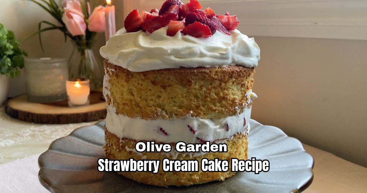 Olive Garden Strawberry Cream Cake Recipe