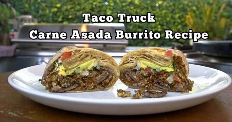 Taco Truck Carne Asada Burrito Recipe